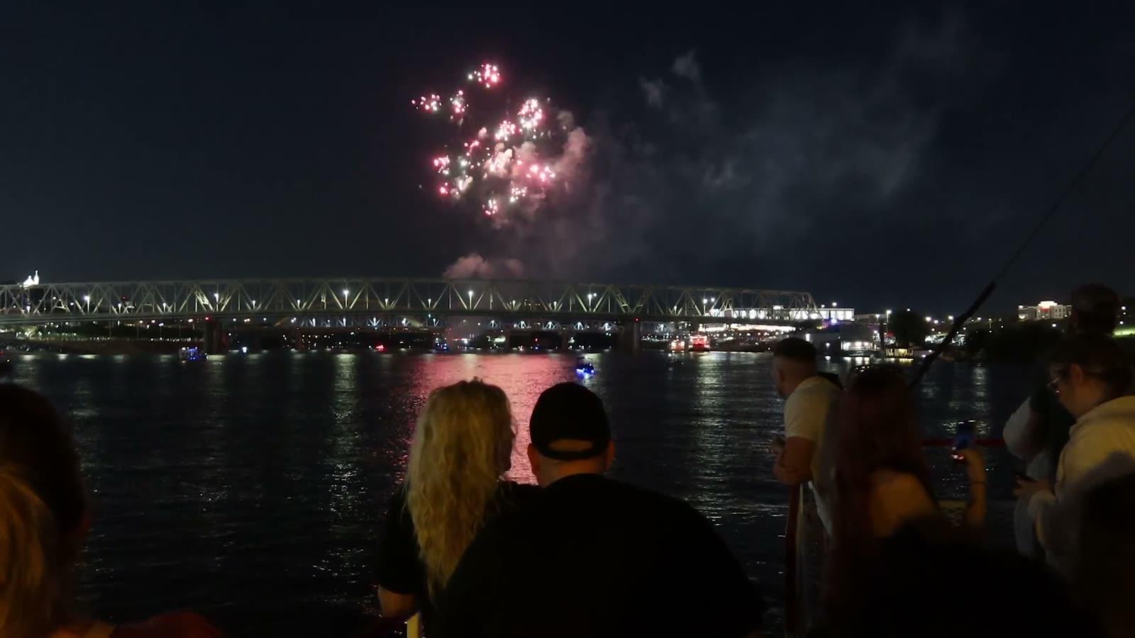Guests celebrating together on board during a private riverboat party